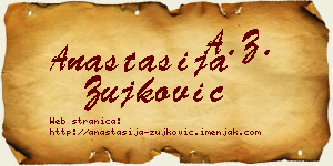 Anastasija Žujković vizit kartica